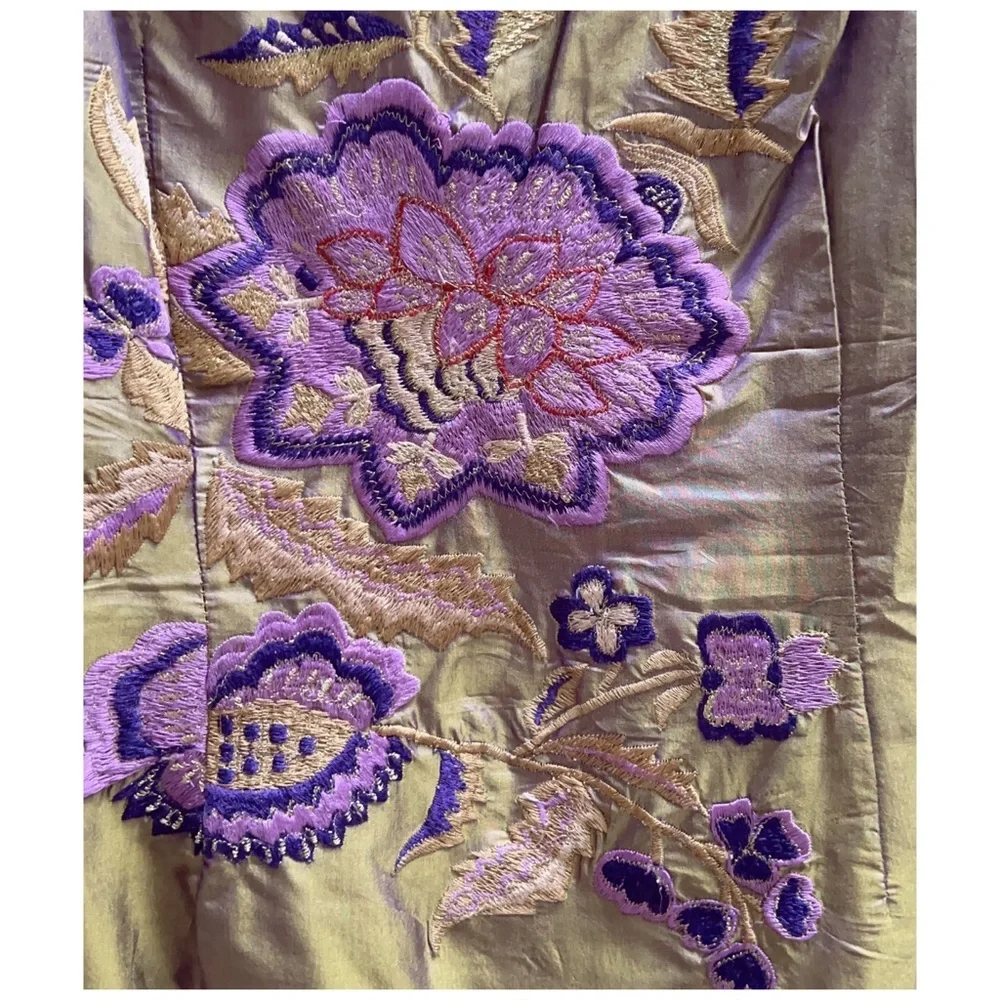 FREE PEOPLE 100% Silk Vintage Dress - Picture 9 of 13